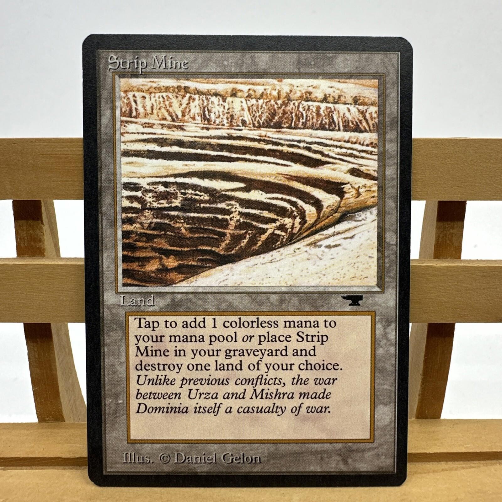 Magic The Gathering Strip Mine Tower - Antiquities -  See Pics & Desc.
