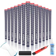 Champkey X Rubber Golf Grips Set - 13 Midsize, Blue Repair Kits Included 