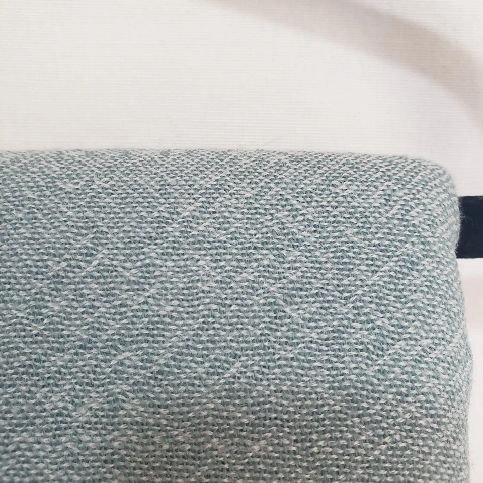 Lululemon Scarf Woven Wool Womens OS Teal 100% Wool Wrap Blanket Unisex Winter - Image 3 of 4