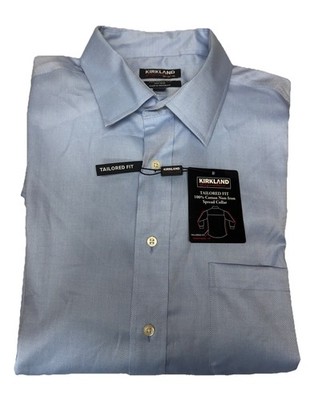 Kirkland Signature Men's Textured Tailored Fit Dress Shirt - XL 17 1/2 x 32/33 | eBay Kirkland Signature Men's Textured Tailored Fit Dress Shirt - XL 17 1/2 x 32/33 | eBay