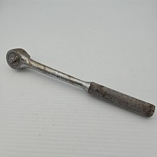 Vintage Husky Cs-43 12 Drive 10 Long Knurled Handle Ratchet Made In Usa