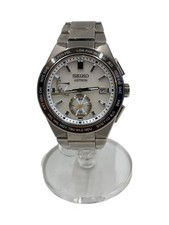 SEIKO Watch Analog Titanium WHT SLV 8B63 0BD0