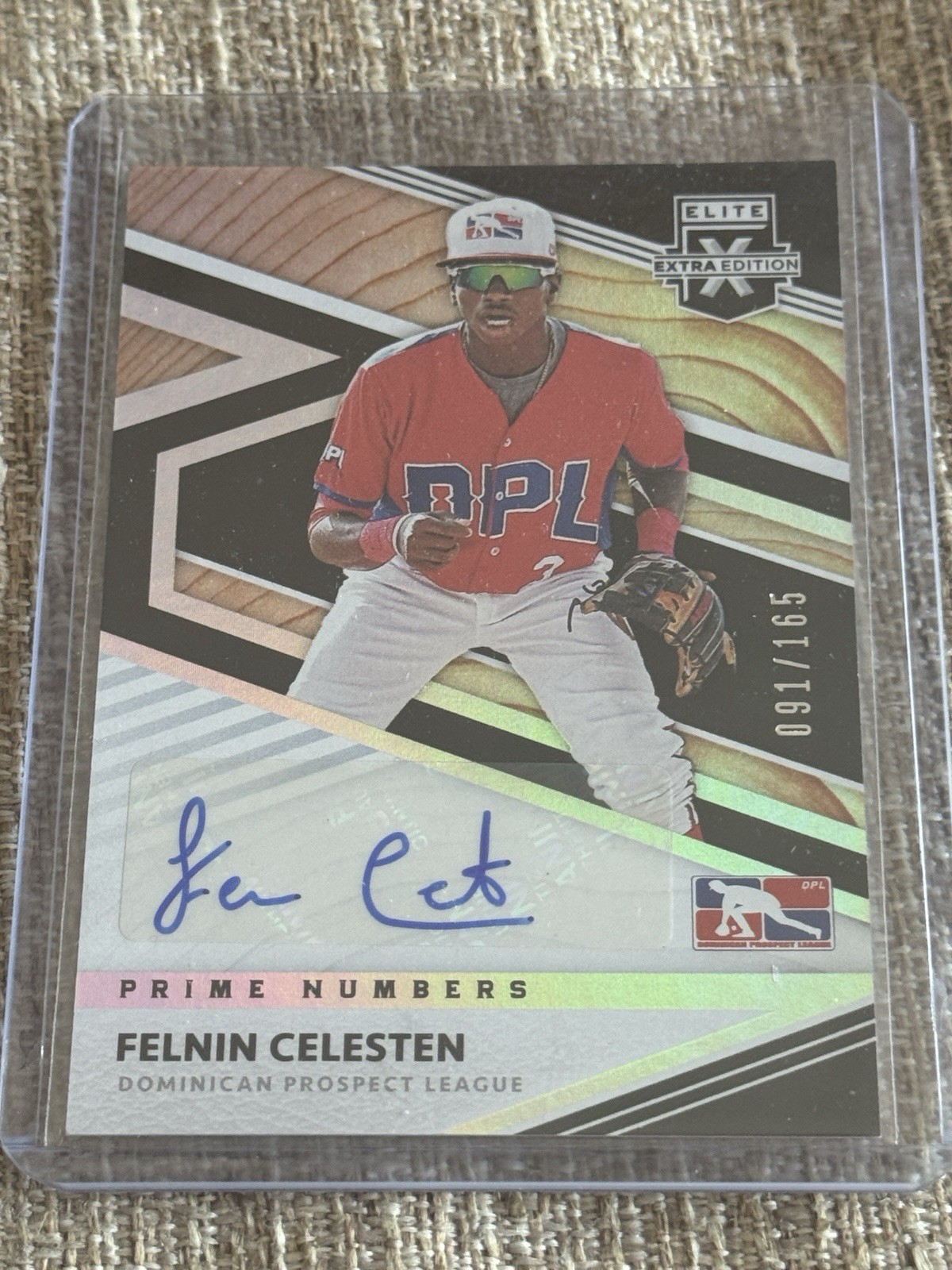 2020 Panini Elite Extra Aspirations Auto Felnin Celesten 91/165 MARINERS