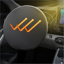 Steering Wheel Cover Sun Shade with Silver-Coated Cloth, Summer Essentials Car S