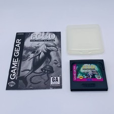 Ecco: The Tides of Time Sega Game Gear, 1994 Authentic Cart Case & Manual Tested