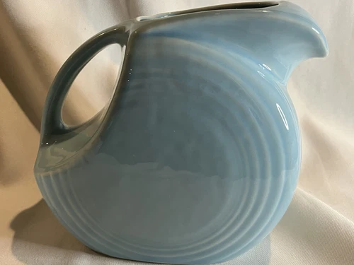 Fiesta Fiestaware Large Disc Pitcher Sky Blue Pitcher 67oz.