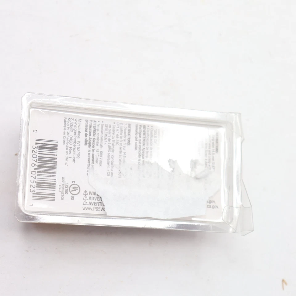 (4-Pk) Gardner Bender Electrical Ring Terminal Insulated Barrel Crimp Connection - Image 4 of 4