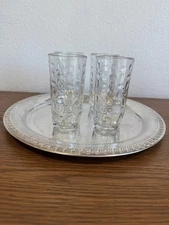 Vintage Libbey Impromptu Highball Glasses Set of 4 Textured Mid-Century