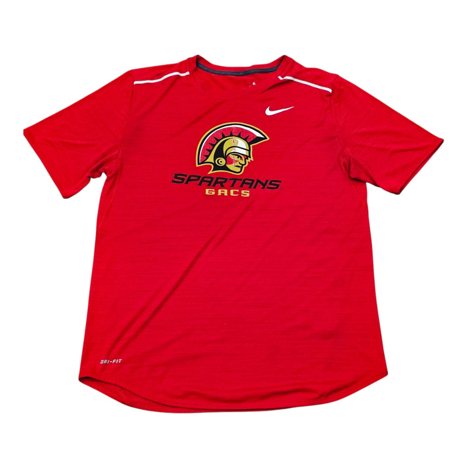 Men's Nike GACS Spartans Sideline Slant Dri-Fit Shirt Red Size Large 746963-658