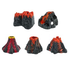 Fish Tank Decorations PVC Rockery Set Realistic Mountain Aquarium Landscape