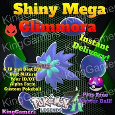 ✨ SHINY MEGA GLIMMORA✨ ALPHA ✨6IV/EV✨YOUR OT ✨BEST SERVICE ✨ Pokemon Legends Z-A
