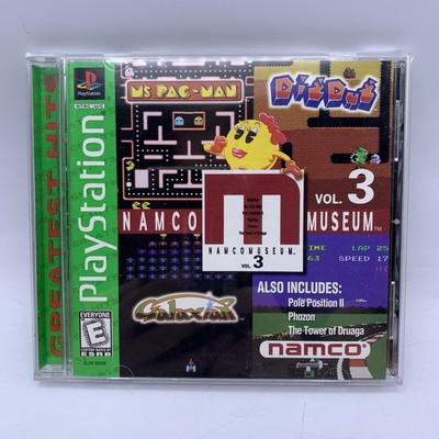 Namco Museum Vol. 3 (Sony PlayStation 1, 1996) PS1 CIB Refurbished Very Good