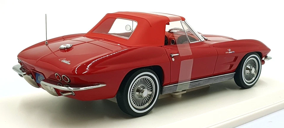 Chevrolet Corvette Sting Ray convertible Norev escala 1/18 diecast 189056-1963 Foto 2 de 4