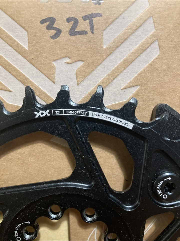 SRAM XX Eagle T-Type Direct Mount Chainring 32t 12-Speed 8-Bolt w/ Bash Guard - Image 3 of 4