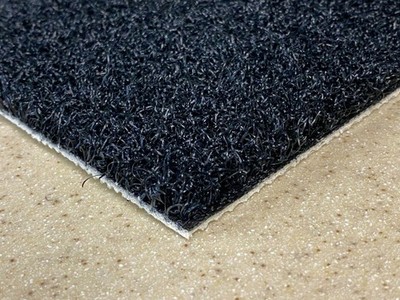 15 ft Wide Synthetic Turf Putting Black Artificial Grass For Indoor or Outdoor