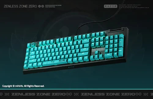 Razer BlackWidow V4 X JP enless Zone Zero Edition Gaming Keyboard Hoshimi Miyabi