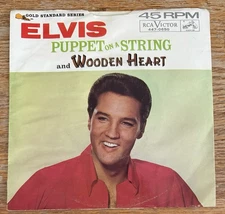 ELVIS PRESLEY Puppet on a String/Wooden Heart 45 RPM w/Pic Sleeve RCA 447-0650