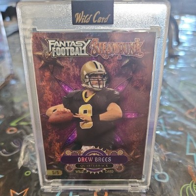 2026 Wild Card QB DREW BREES Fantasy Football Steampunk N.O Saints  5/5 Card