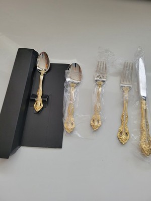 Oneida Michaelangelo Golden flatware 2 Sets