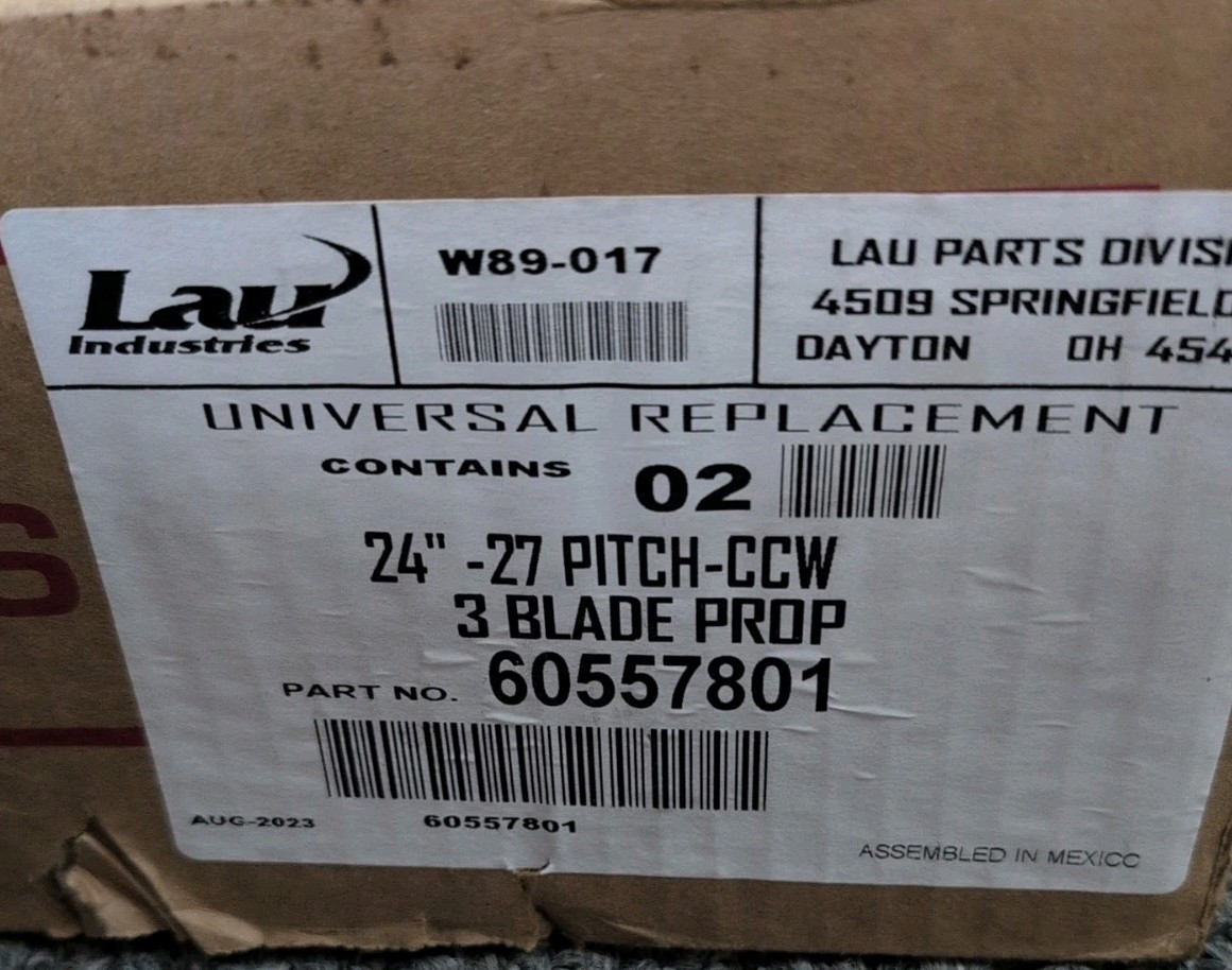 LAU Industries 3- Blade Prop  22