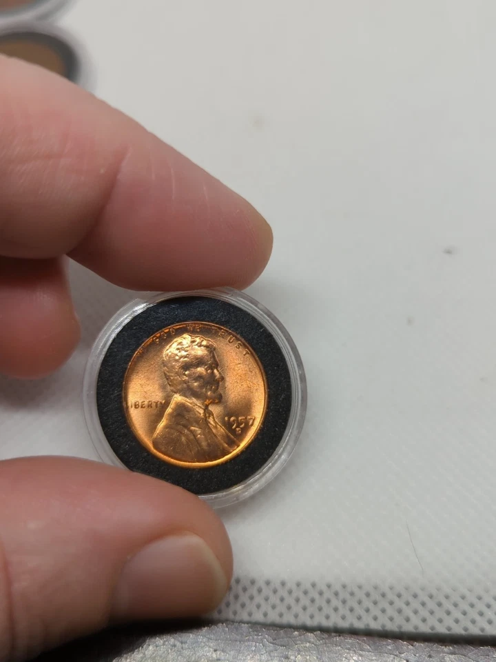 5 NM Pennies, 1940, 53, 55S, 57D, 57D - Image 4 of 4