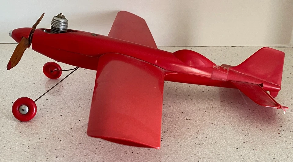 Vtg 1960s Wen-Mac Aeromite Gas Airplane Control Line Model Red #2292416 - Image 3 of 4