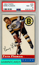 1954 TOPPS FERN FLAMAN #25 PSA 8 NM-MT