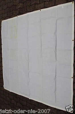 MARKENLOS Seitenteile Ohne Fenster für Pavillon 4x4 m PE Plane Abdeckplane 2x 195 x 395 cm