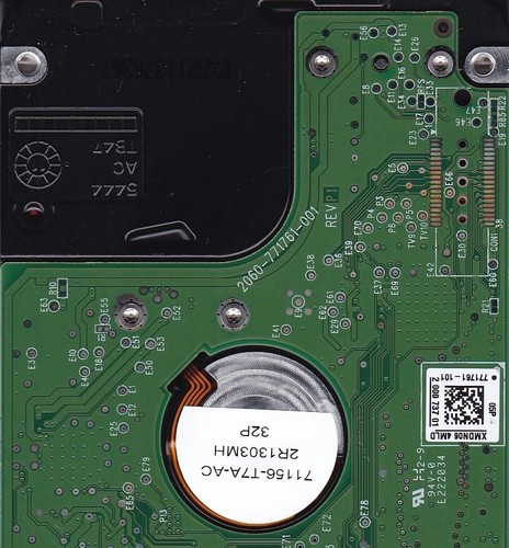 WD10TMVW-11ZSMS4 HBMTJHBN MAR/2011 s/n: WXH1A2 1TB USB 3.0 2. 5 Western Digital - Afbeelding 4 van 5