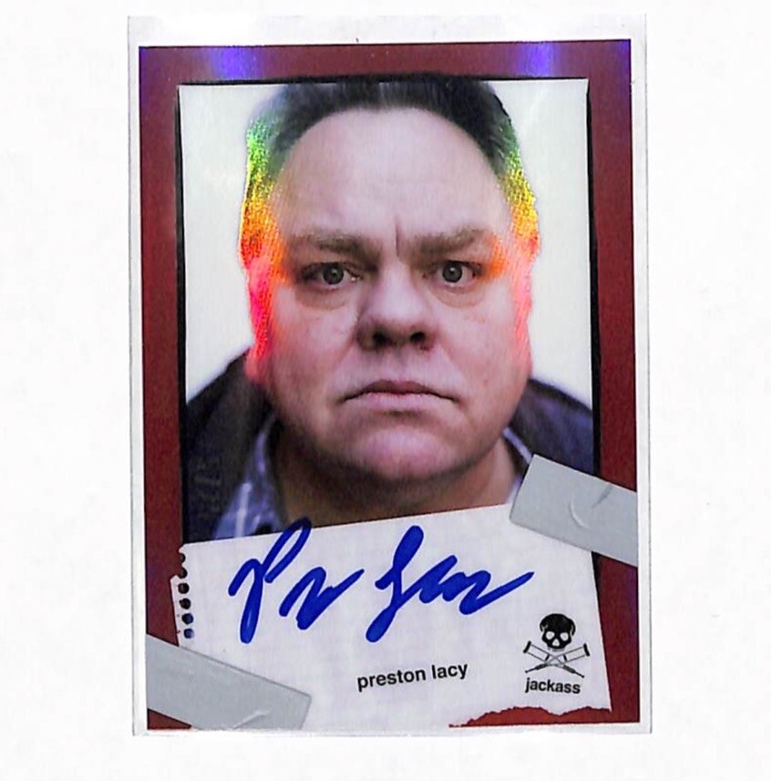 2022 Zerocool Jackass Preston Lacy 5/25 Red Auto Autograph Card | eBay