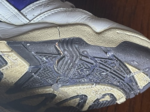 Vintage Reebok Pump White And Purple Hexalite Sneakers 8 1/2 PE ? Muggsy Bogues - Picture 20 of 21