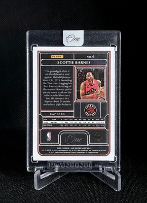 2022-23 Panini One And One Silver Holo Scottie Barnes #/99 Raptors 