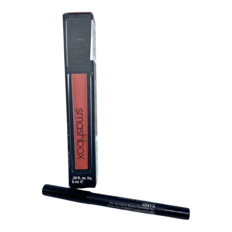 Smashbox Be Legendary Lip Gloss GINGERLY 0.20 oz + ONYX Eye Liner 0.03 oz Set - Image 2 of 4