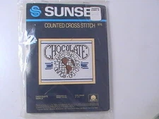 CCS VINTAGE Sunset Counted Cross-Stitch Kit #976 - "Chocolate World" NEW NOS NIP