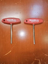 Set Of 2 Hex Driver T-Type Wrenchs Metric 334/SW Made in Germany 5.0mm