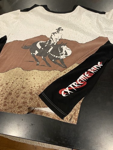 Martini Ranch Erwachsenen Shirt XL Barrel Racing Extrem Langarm Rodeo Cowboy AOP - Bild 7 von 12