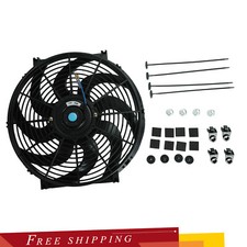 900 Cfm Universal Slim Fan 14 Pull Electric Radiator Cooling 12v 90w Mount Kit 900 Cfm Universal Slim Fan 14 Pull Electric Radiator Cooling 12v 90w Mount Kit