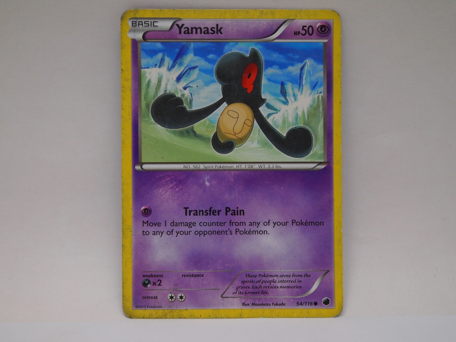 LP Yamask 54/116 Plasma Freeze Common Pokemon Card