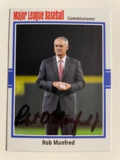 ROB MANFRED autograph MLB COMMISSIONER baseball custom card signed 