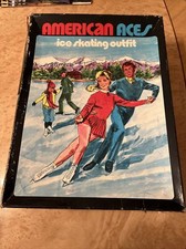 American Aces Men's 10 Figure Skating Ice Skates Black Style 550 Vintage READ