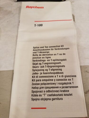 TYCO RAYCHEM T-100 447379-000 SPLICE & TEE KIT, Hazardous Location - Picture 9 of 10