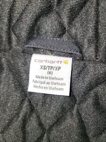 Carhartt Black Hooded Jacket Canvas Full Zip Hoodie Youth Sz XS (6) - Picture 7 of 13