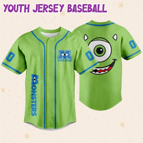 Mike Baseball Jersey, Disney Monster University Baseball Jersey Sports Outfits
