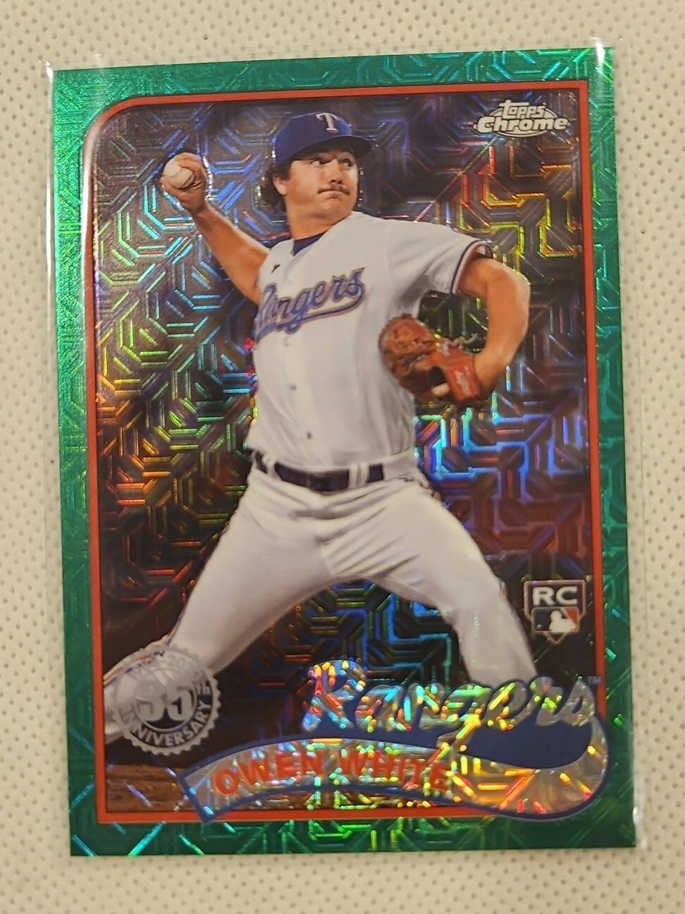 2024 Topps '89 Topps Silver Pack Chrome Green #T89C13 Owen White RC /99