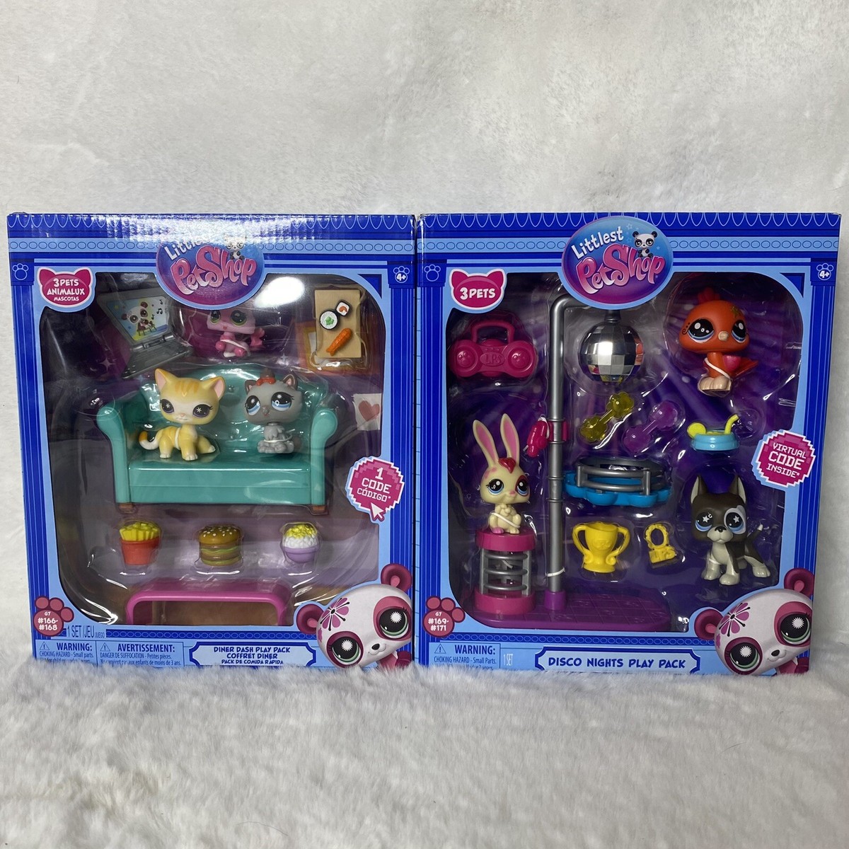Littlest Pet Shop Series 3 LPS G7 Disco Nights & Diner Dash Great