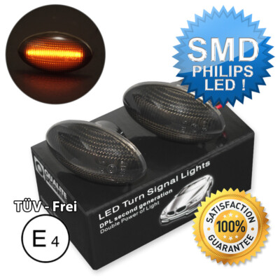 2x OEM SEITENBLINKER BLINKLEUCHTE LED BLINKER FÜR MINI COOPER R50 R52 SCHWARZ