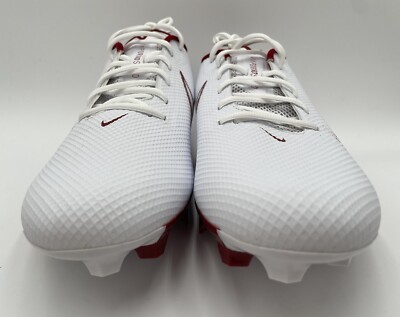 Nike Vapor Edge Speed 360 White Red Football Cleats (CV6349-105