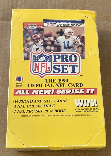 NFL Pro Set 1990 Series 2 Official Unopened Factory For Sale Online EBay