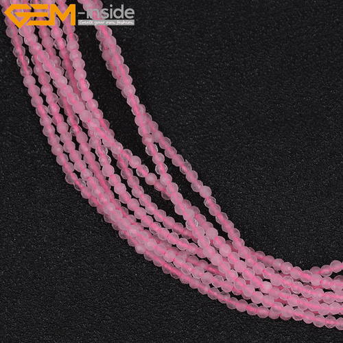 2mm Natural Tiny Small Gemstone Beads For Jewelry Making 15'' Faceted Round - Picture 21 of 35