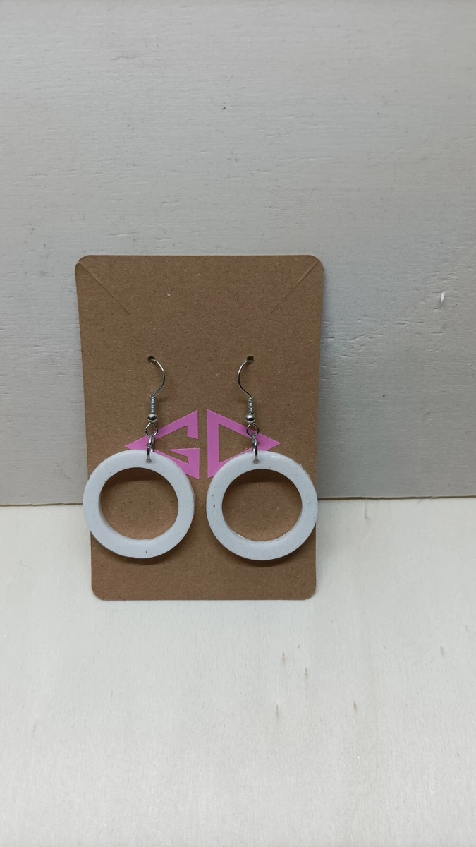 Orecchini A Goccia In Resina J.Crew - Multicolore (Corallo E Verde Alga) - Nuovi Con Etichette